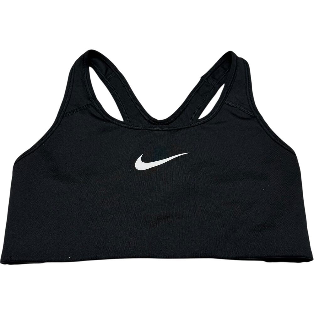 Nike Dri-Fit Racerback Sports Bra Black White Small